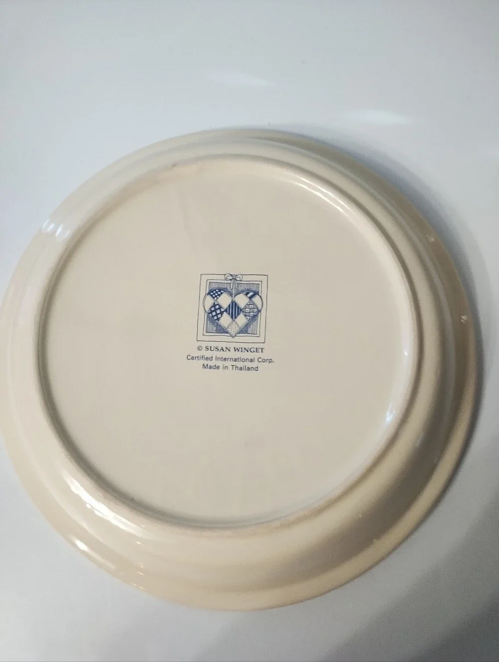 Susan Winget Ceramic Apple Pie Pan- Checkerboard Farms